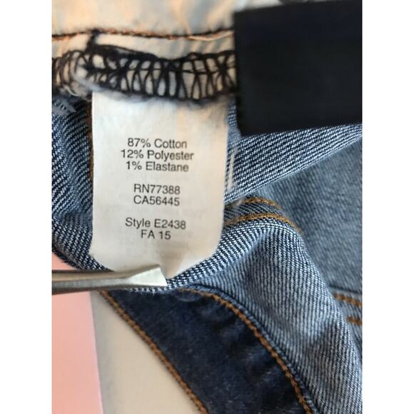 J. Crew Womens Jeans Stretch Size 30 Dark Wash‎ Cotton Distressed Mid Rise Blue - Picture 8 of 8